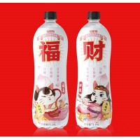 福財(cái)貓白桃味蘇打氣泡水