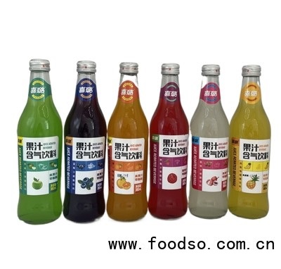 喜璐果汁混合口味碳酸飲料含氣飲料380ml