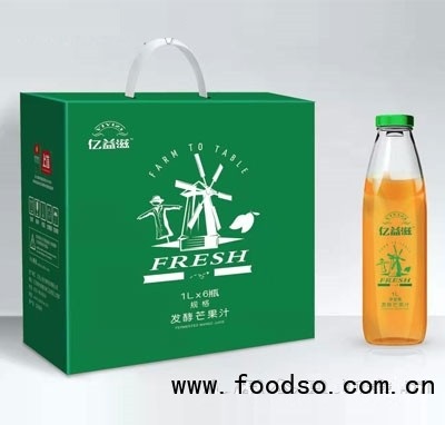 億益滋發(fā)酵芒果汁1LX6瓶
