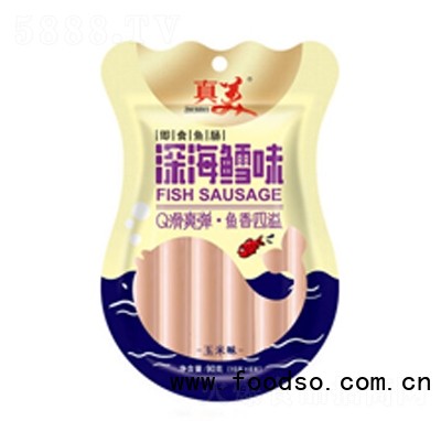 真美魚(yú)腸玉米味休閑零食招商代理