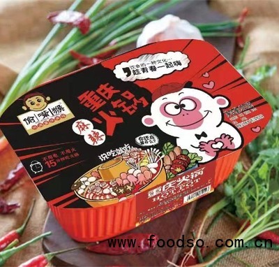 偷嘴猴方便食品懶人代餐網(wǎng)紅速食商超貨源批發(fā)招商自熱火鍋重慶麻辣火鍋