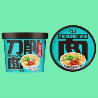 千里薯刀削面酸辣牛肉味（
